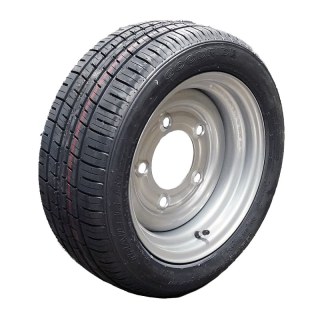 pneumatico + ruota 195/50 R13C 6Jx13H2 ET7 115/165.1/5 metallo ST290 M+S grigio argento