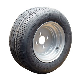 pneumatico + ruota 195/55 R10C 6.00x10H2 ET-4 60/100/4 metallo ST290 M+S grigio argento