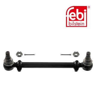 Drag Link with castle nuts and cotter pins, from steering gear to 2nd front axle