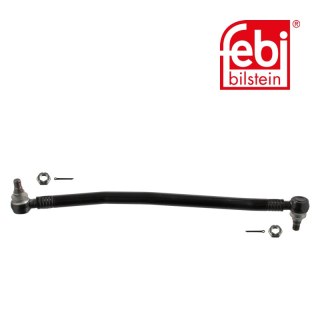 Drag Link with castle nuts and cotter pins, from idler arm to front axle