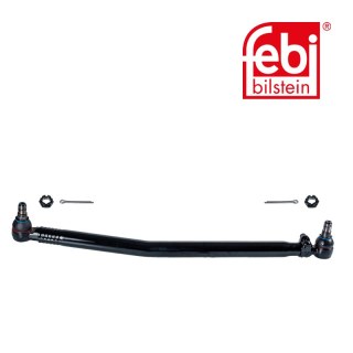 Drag Link with castle nuts and cotter pins, from idler arm to front axle