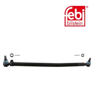 Drag Link with castle nuts and cotter pins, from steering gear to 1st idler arm