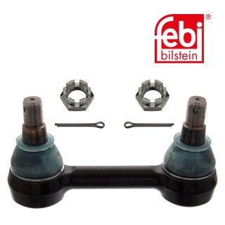 Drag Link with castle nuts and cotter pins, from steering gear to 1st idler arm