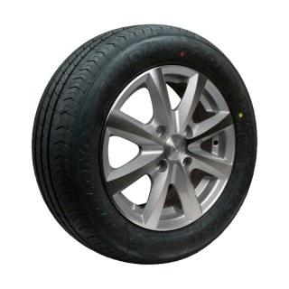pneu + roue 185/70 R13C 5Jx13H2 ET30 57/100/4 métal léger R701 M+S gris argent