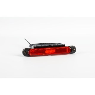 barre de balisage LED slimline support rouge 12-24V 50cm de cable