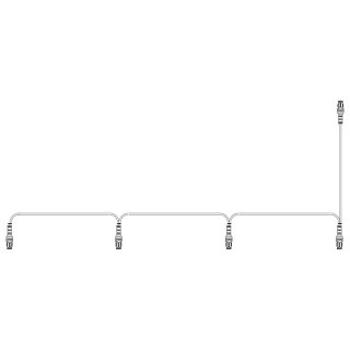 câble en boucle superseal pour 4 feux de position (5x fem.)