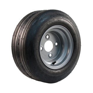 luchtband + wiel 16x6.50-8 5.50x8H2 ET-2 60/100/4 staal V-3503 zilvergrijs
