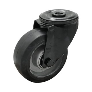 roulette pivotante 100mm Novio Noir série 10 ᠆ 15 trou pour boulon roulement à billes