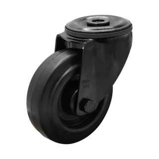 roulette pivotante 100mm Novio Noir série 07 ᠆ 15 trou pour boulon roulement à rouleaux
