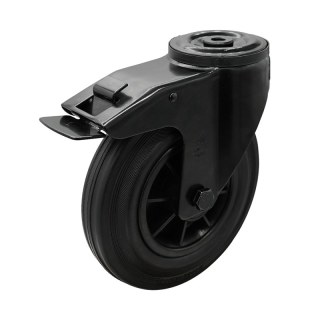 roulette pivotante avec frein 200mm Novio Noir série 01 ᠆ 15 trou pour boulon roulement à rouleaux