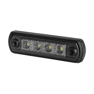 LED dark markeringslicht wit 12-24V 50cm kabel