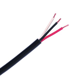 3-aderige kabel | 1,50mm² | zwart-rood-wit | 50m