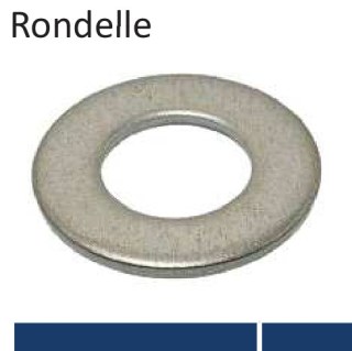 RONDELLE PLATE M4 M NF E25-513 (4.3x10x0,8)