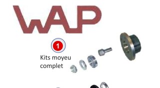KIT MOYEU/ROULEMENT BAIN D'HUILE WS245 5T112