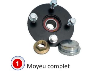 KIT MOYEU/ROULEMENT COMPLET 1350KG 5T112 VG13M