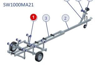 ESSIEU CADRE SF DOUBLE 5T112 2700KG SW2400MA