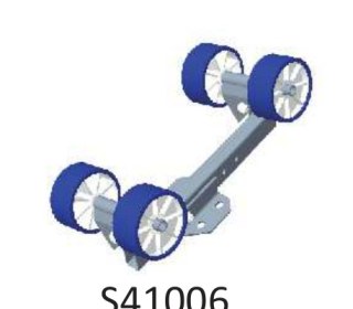 BASCULEUR DROIT 2 ROULEAUX TB GALET BLEU FONCE