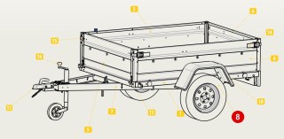 Essieu SF 750 KG 4X100 EAB 1350