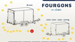 Essieu SF 750 KG 4X100 EAB 1297
