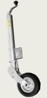 Roue jockey 60 escamotable avec platine de fix.