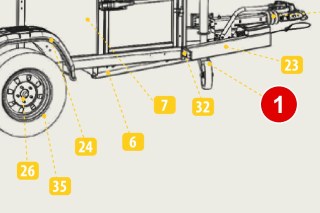 Attache freinée 2.8 VB