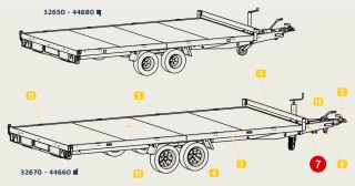 Timon réglable 351VB-2 Optima plateau 4-5M