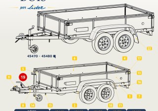 Traverse roue jockey 29470 480