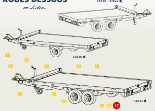 Support garde-boue LG300 / butée
