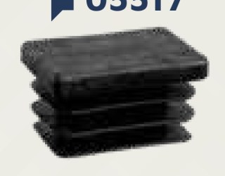 Embout plastique entrant 30 X 30 X 1-3 noir