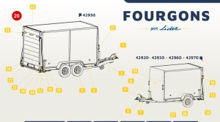Gâche fourgon 42